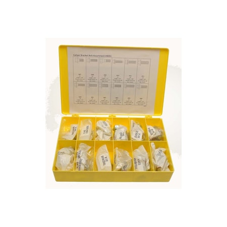 Carlson Brake Hardware Mounting Bolt Assortment Tray, H9091 H9091